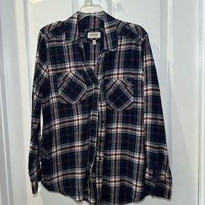 Express boyfriend fit flannel button down